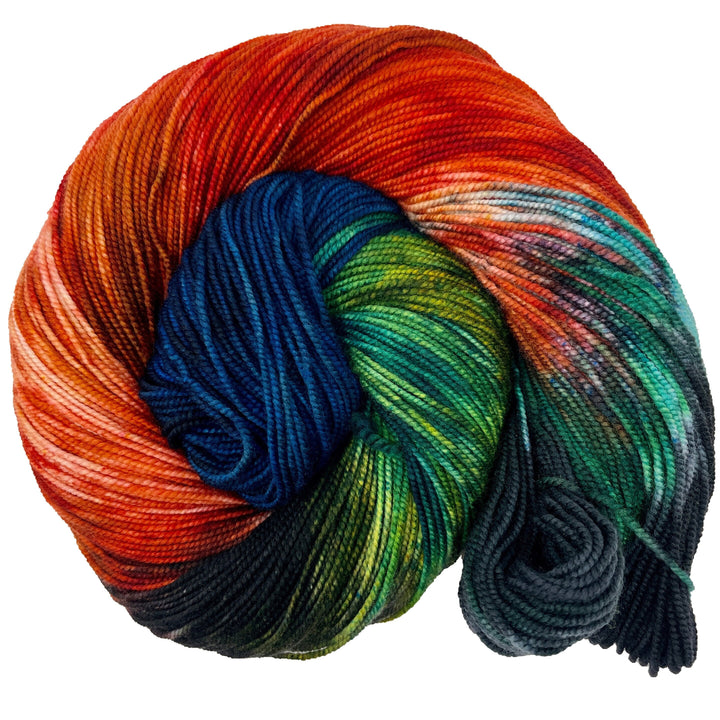 Biscayne National Park - Hand dyed yarn - Mohair - Fingering - Sock - DK - Sport - Worsted - Bulky - Variegated