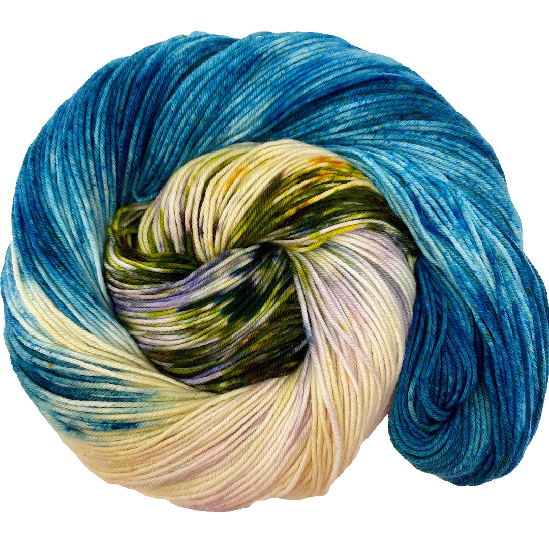 Indiana Dunes National Park - Hand dyed yarn - Mohair - Fingering - Sock - DK - Sport - Worsted - Bulky - Variegated