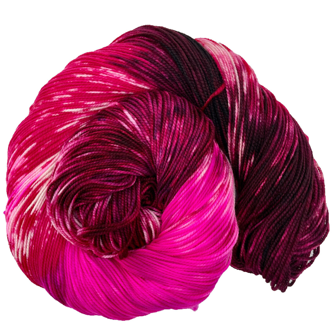Be Mine - Hand dyed yarn - Mohair - Fingering - Sock - DK - Sport - Worsted - Bulky - Variegated Valentine yarn