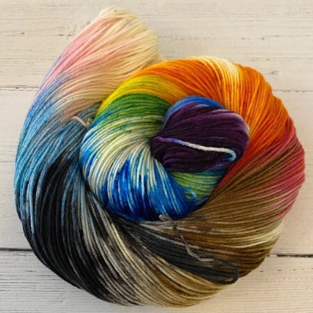 Progress Pride - Hand dyed yarn - Mohair - Fingering - Sock - DK - Sport - Worsted - Bulky - Variegated yarn