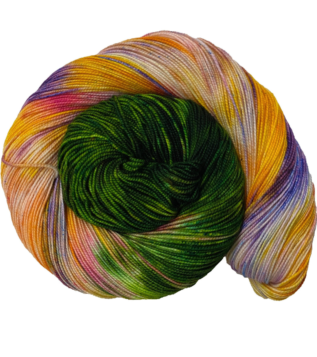 Beltane - Hand dyed yarn - Mohair - Fingering - Sock - DK - Sport - Worsted - Bulky - Variegated yarn