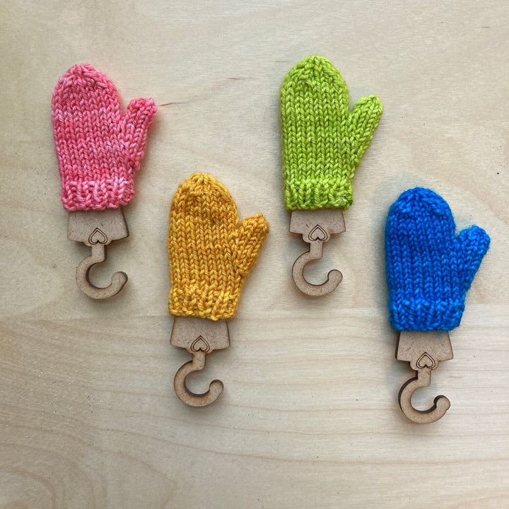 Morsels mini mittens PDF PATTERN by Shannon Squire Designs. Mitten pattern digital download. Mitten pattern ornament. Download and knit