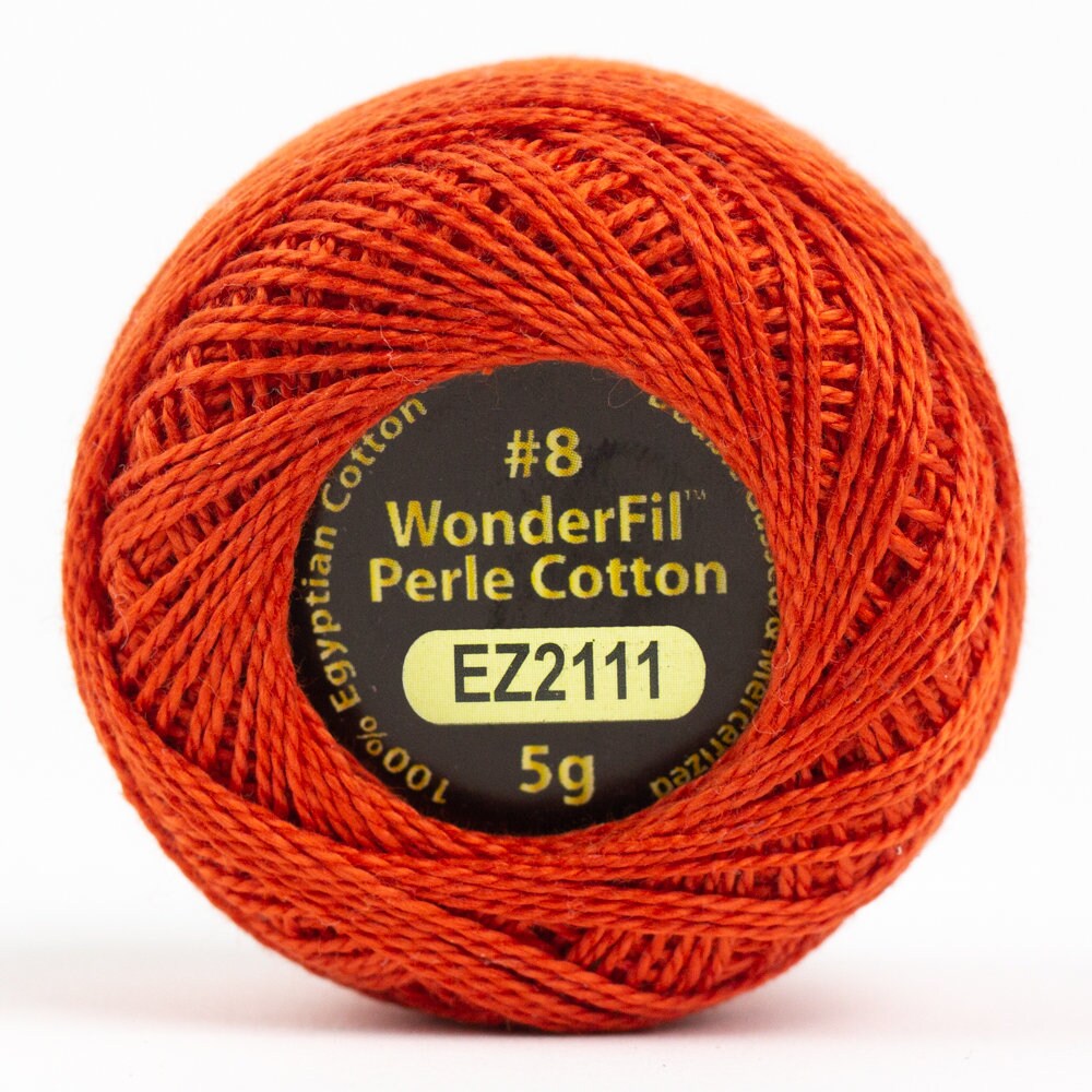 Wonderfil Eleganza Perle Cotton Thread #8 Alison Glass - EZ2111 Rocket / embroidery stitching thread