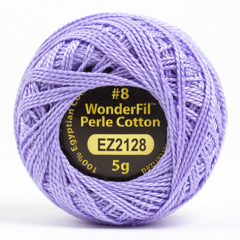 Wonderfil Eleganza Perle Cotton Thread #8 Alison Glass - EZ2128 Periwinkle / embroidery stitching thread