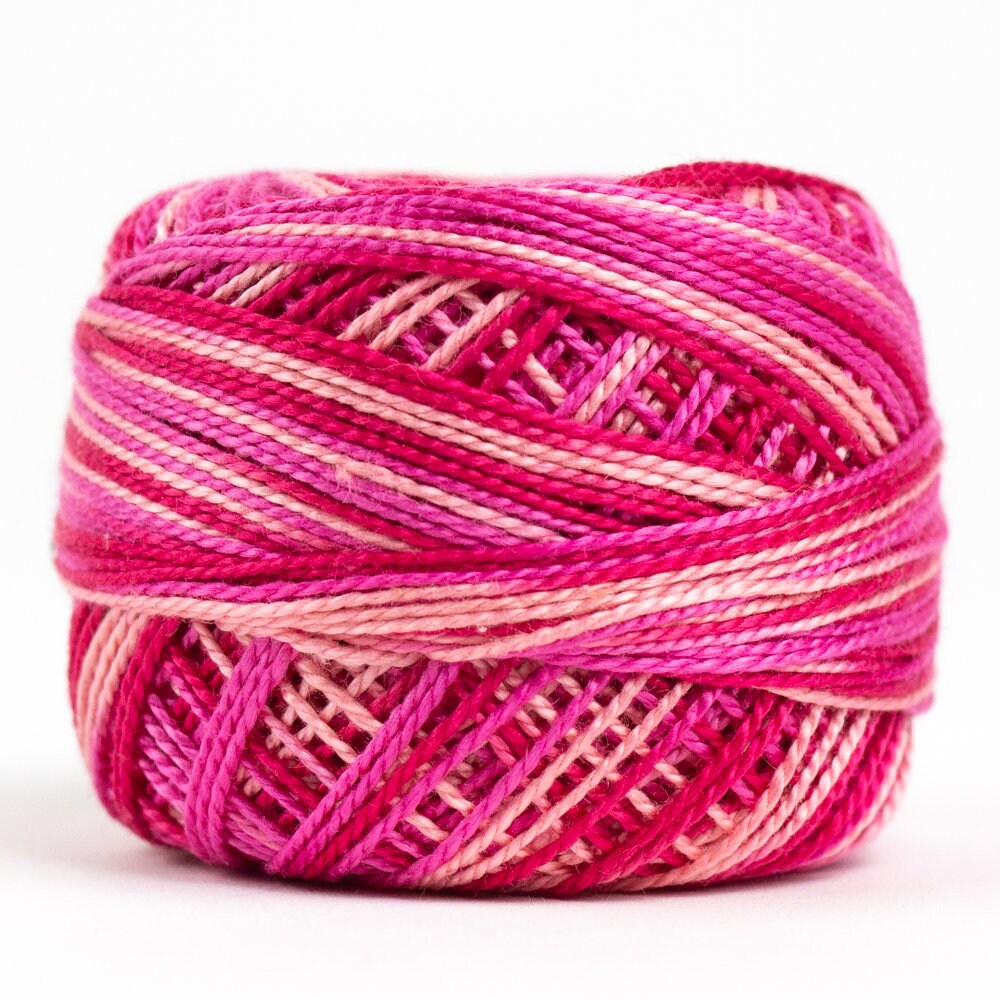 Wonderfil Eleganza Perle Cotton Thread #8 Alison Glass Variegated - EZM2202 Cosmos / embroidery stitching thread