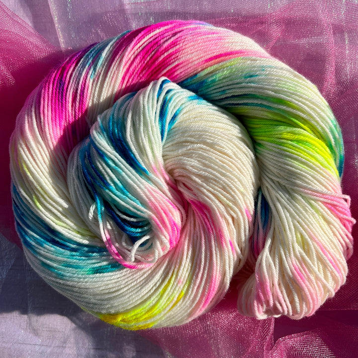 Feliciacakes - Hand dyed yarn - Mohair - Fingering - Sock - DK - Sport - Worsted - Bulky - Variegated Fantasy Yarn