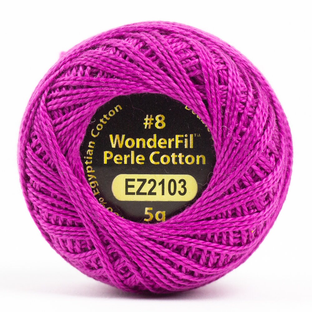 Wonderfil Eleganza Perle Cotton Thread #8 Alison Glass - EZ2103 Dahlia / embroidery stitching thread