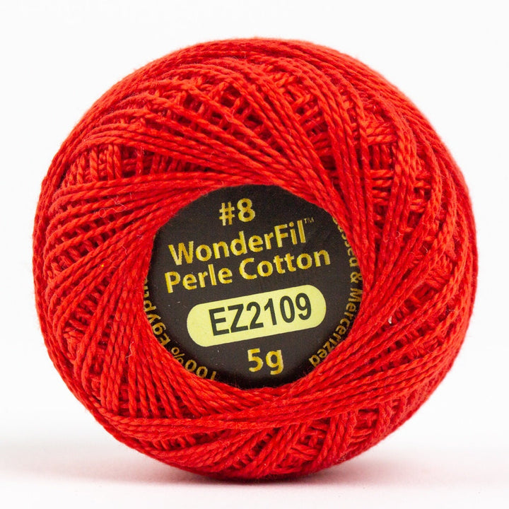 Wonderfil Eleganza Perle Cotton Thread #8 Alison Glass - EZ2109 Poppy / embroidery stitching thread