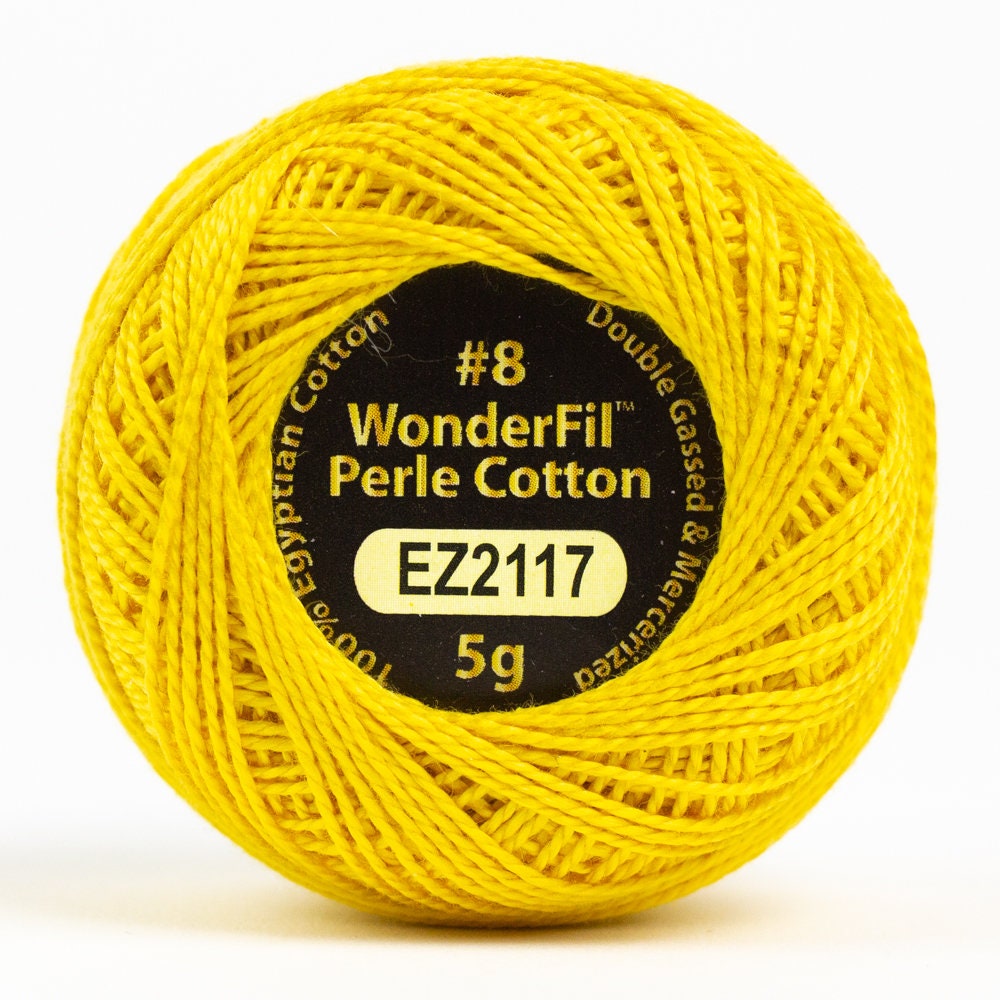 Wonderfil Eleganza Perle Cotton Thread #8 Alison Glass - EZ2117 Sunshine / embroidery stitching thread