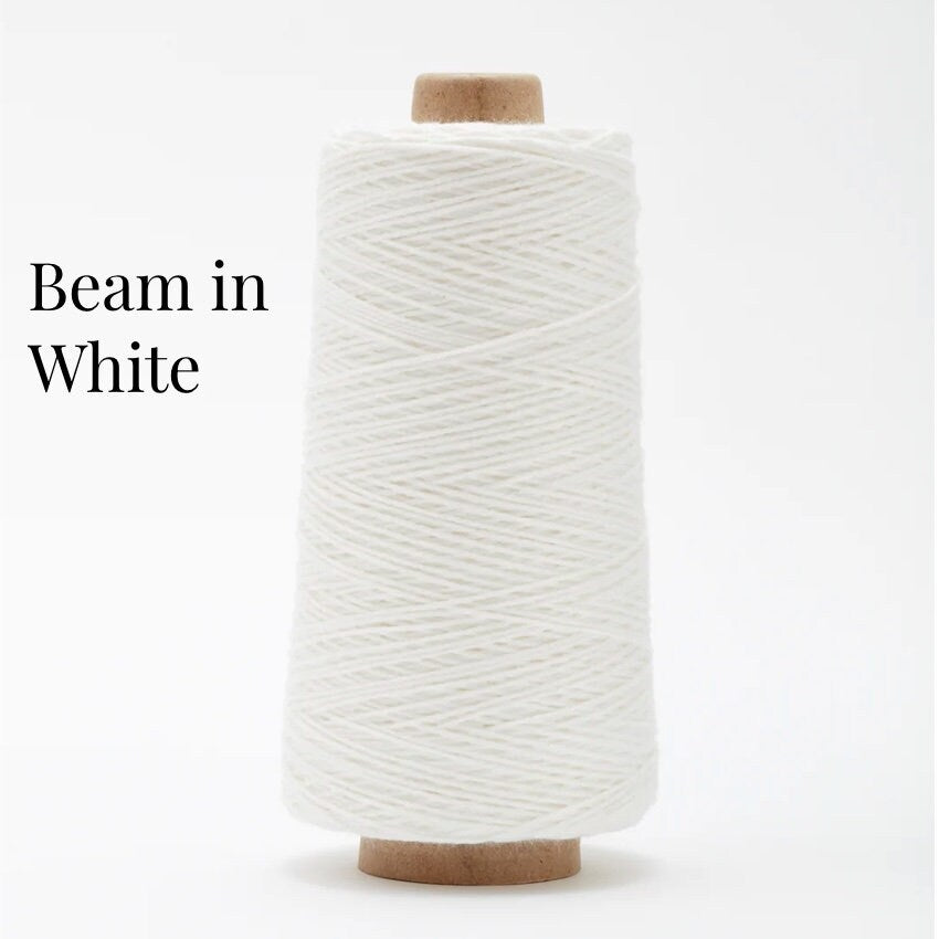 Gist Beam 3/2 organic cotton weaving yarn WHITE