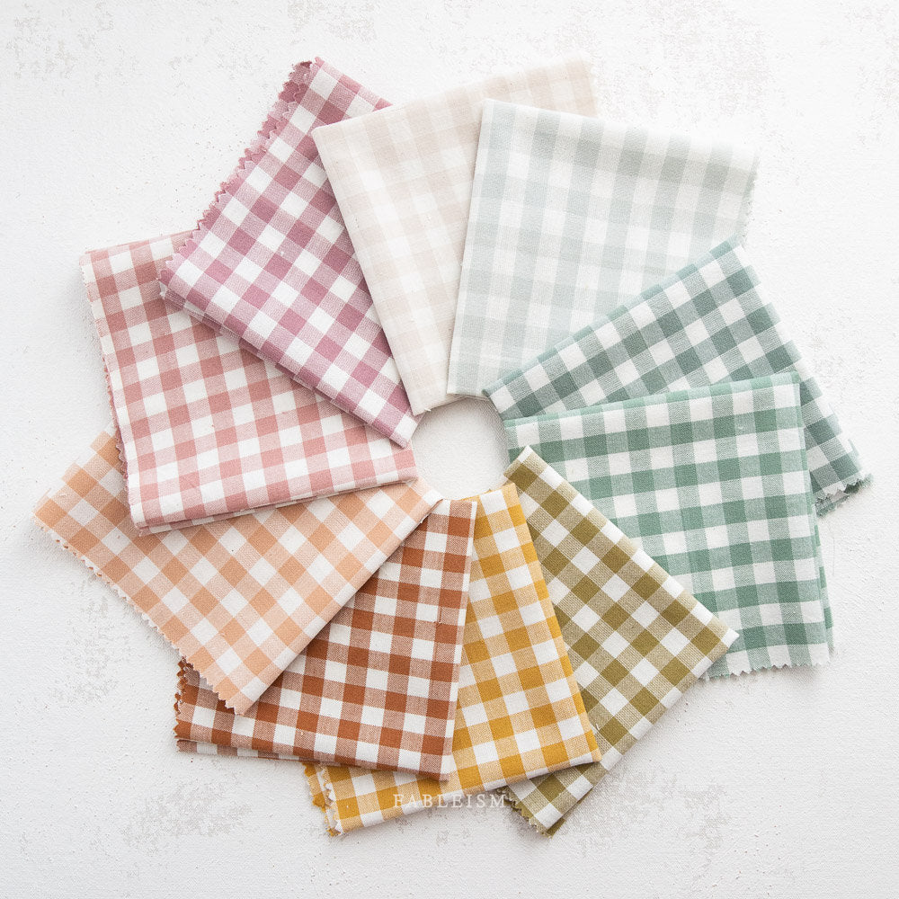 Camp Gingham by Fabelism in GRAHAM CMP-07 / Cotton Fabric / Quilting Garment-making / half yard continuous cut