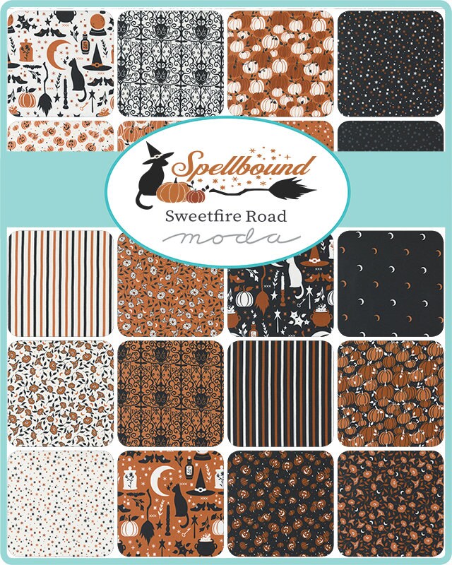Spellbound Cauldron Magic Sparkle Fabric by Sweetfire Road for Moda / 43146 12 / Half yard continuous cut