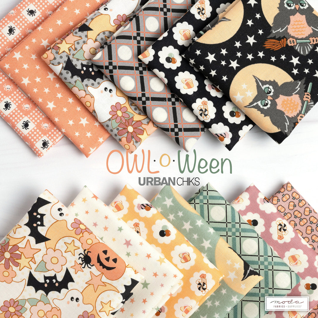 Owl-O-Ween Layer Cake by Urban Chiks for Moda / 40 2.5" strips