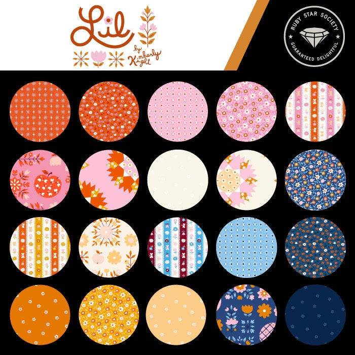 Lil Catalog Calico Florida Fabric by Kimberly Kight for Ruby Star Society / RS3057 14 / Half yard continuous cut