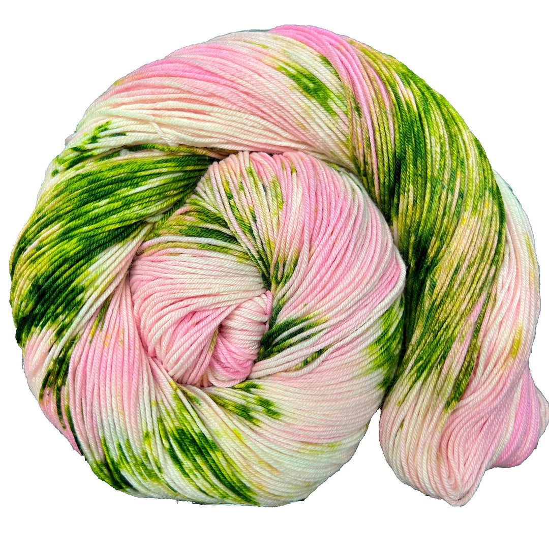 Pink Drink - Hand dyed yarn - Mohair - Fingering - Sock - DK - Sport - Worsted - Bulky - Variegated yarn - summertime colorways