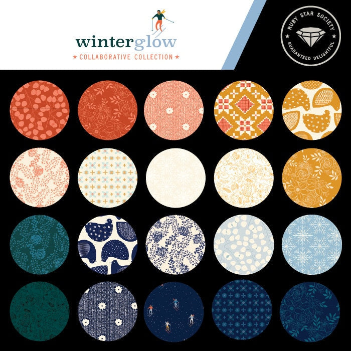 Winterglow Natural Cross Stitch by Collaborative Collection for Ruby Star Society / RS5111 12 / Half yard continuous cut